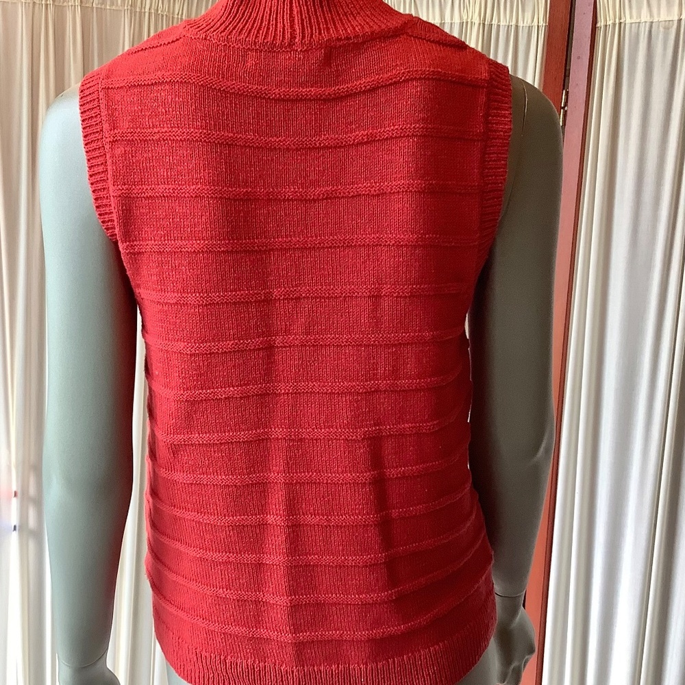 Sanctuary Sleeveless Knit Shell Tank Rich Rust Color Size Medium - Picture 5 of 7
